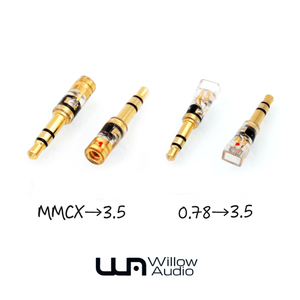 MMCX  0.78转3.5mm 2.5mm转换插头 拜亚 Z1 T1 头戴式耳机转换头
