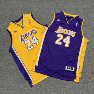 湖人24号科比球衣复古刺绣sw青年版正品篮球服好莱坞之夜运动背心