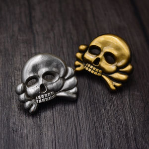 普鲁士坦克手骑兵营复古风骷髅头铁十字帝国公爵胸针徽章