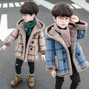 男童妮子大衣2021新款冬装时髦韩版洋气中长款中小儿童毛呢绒外套