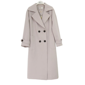 可路莎73429女风衣 春秋新品女装 时尚绣花修身款 专柜正品女大衣