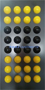 大型游戏展会双色黑黄球拼图墙翻翻乐亚克力球装饰墙面互动墙道具