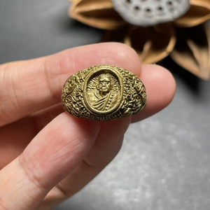 龙婆moon 法戒 戒指 2543年 黄铜材质 泰国