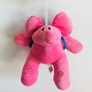 小p优优my pocoyo粉色背包小象艾丽毛绒公仔玩具玩偶汽车包包挂饰