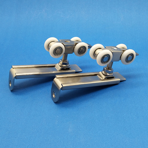 推拉门移门滑轮滑轨吊轨吊滑玻璃门吊轮导轨木门轮子定制滑道配件