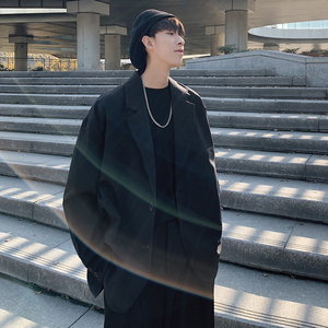 日系cityboy西装外套男秋ins痞帅轻熟风dk休闲西服高级感炸街男装