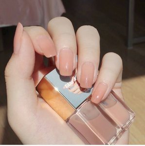 甲油胶2021年新款流行色裸橘色透色果冻色健康红肤色蛋白色美甲胶