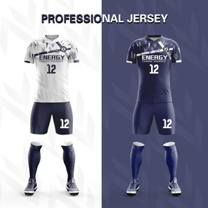 足球服套装男款定制夏季短袖足球球衣运动训练服比赛队服印字订制