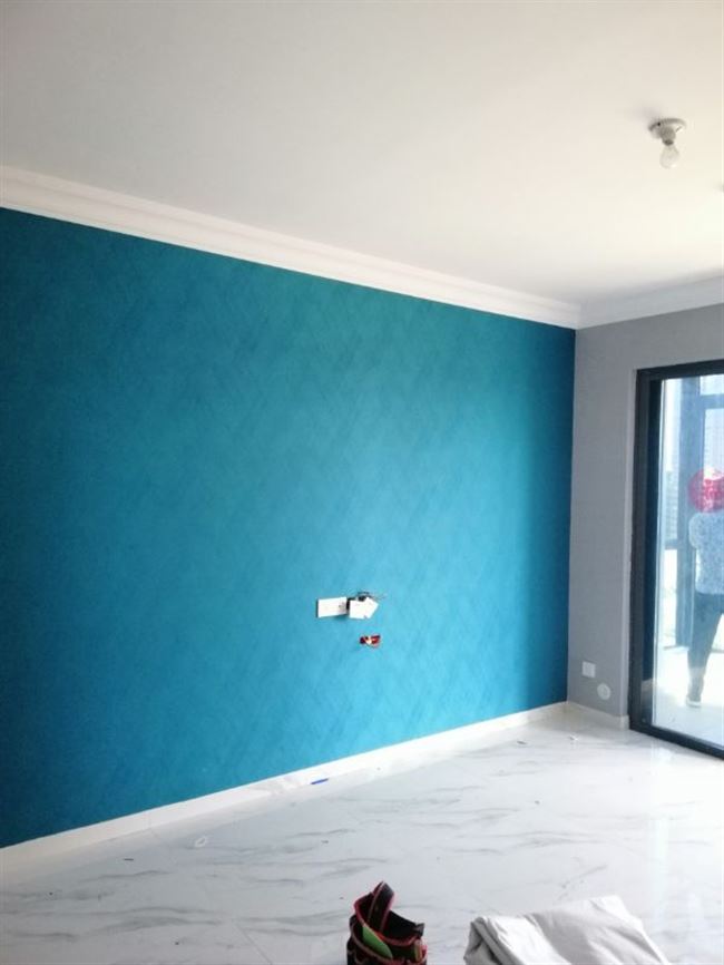 壁纸墙纸工人郑州贴师傅专业贴壁纸壁画壁布同城上门施工