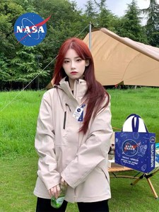 NASA西藏旅行三合一男女冲锋衣防风防水可拆卸外套登山服工服定制