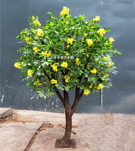 1仿真桂花树舞台道具客厅商场酒店装饰公园广场田园摆设