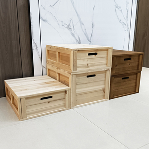 收纳抽屉式储物箱定做整理柜实木质卧室组合整理箱收纳箱木箱子