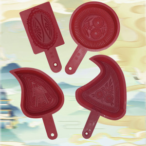 潮州粿印包邮塑料粿印大中小号红桃粿印潮汕小吃广东美食印鼠壳 