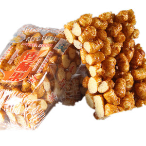 辽源美食汇 玉米膨化香酥果 香脆米花糖 白糖康乐果 15g×14袋