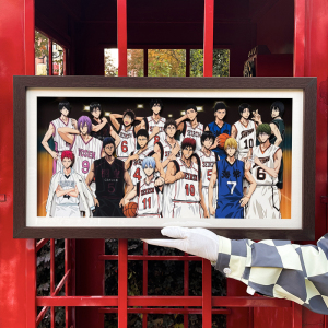 黑子的篮球全家福 3d动漫纸艺立体画 手工客厅卧室装饰画生日礼物