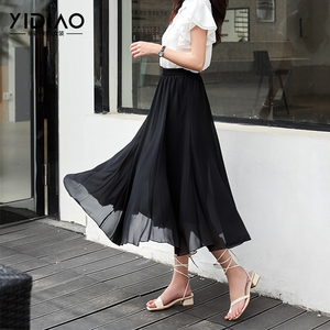 00同款货源师毅彤淘宝亚麻拼接大摆长裙民族风半截印花女花裙棉麻