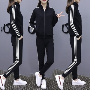 正品意尔康2018秋冬新款大码女装运动服休闲套装宽松显瘦卫衣两件