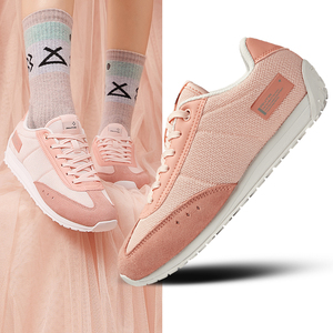 安踏女鞋2019秋冬新款女子学生休闲鞋时尚潮流复…浅裸粉色