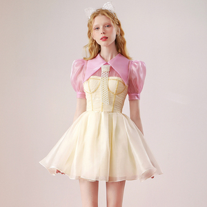 温柔甜美初恋气质高级感名媛蓬蓬收腰设计感在逃公主裙1人付款185