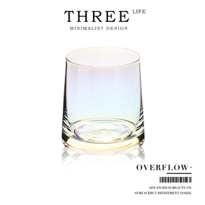 Tlife·Overflow·玻璃杯高颜值杯子高级感威士忌酒杯水杯 | 溢彩