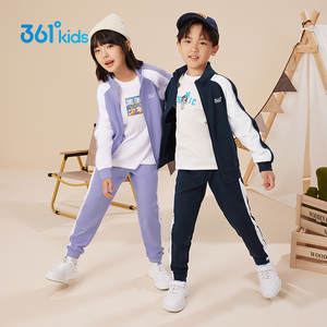 361童装儿童针织套装 男童女童外套卫衣两件套2022秋季新款运动服