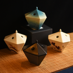 日本香堂NipponKodo进口缘起系列陶制香炉家用室内香道器具日本制
