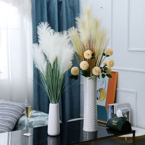 现代客厅干花仿真花落地