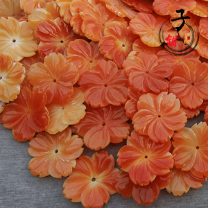 【子钥】万宝螺山茶花20mm贝壳花 手工diy发饰簪子步摇耳饰材料