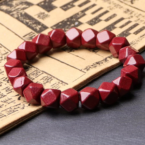 多曼正品原矿朱砂随形手链高含量紫金砂原石本命年转运手串男女饰