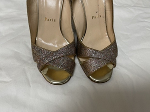 闲置二手 女鞋 36.5码 红底鞋 有掉金粉