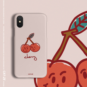 猫泽之岛| ins风日韩冬季少女心樱桃简约手机壳6p7p8pxsxr软壳