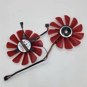 全新讯景/xfx rx470/570/580/588黑狼版 战狼版显卡风扇 滚珠风扇