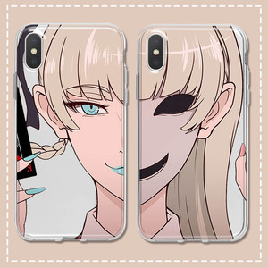 适用iphone苹果12 狂赌之渊11桃喰綺蘿莉promax挡脸x动漫xr/xs/max/7