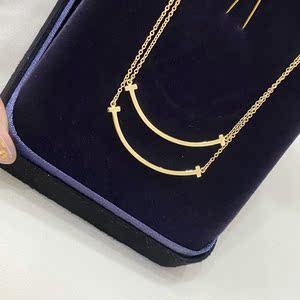 微笑项链女带钻