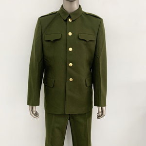 冬季防寒羊毛呢子服87式中山装收藏纪念军绿色套装summer刘晶228