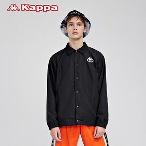 Kappa卡帕串标茄克2021新款男梭织卫衣休闲开衫防风外套K0C12JJ60