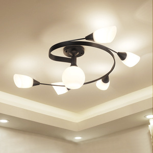 美式吸顶灯简约灯具卧室客厅书房创意大气铁艺餐厅现代个性led灯