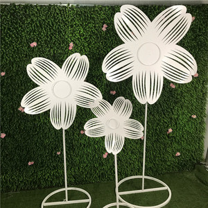 2022新款铁艺太阳花路引 铁艺向阳花花带杆路引 迎宾舞台婚庆道具