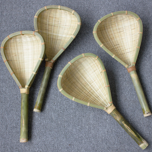 大号长柄捞面厘超细密过滤网格手工编织油炸渣笊篱一拼搏者16837