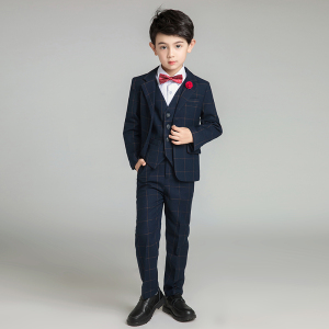 男童西装外套儿童小西服三件套套装小男孩韩版礼服钢琴演出服帅气