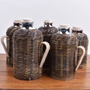 暖壶怀旧竹编手工艺老式家用暖水壶竹制保温竹艺装饰开水瓶工艺品