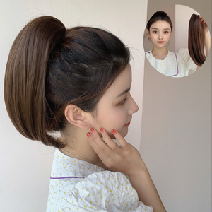 假马尾短款自然