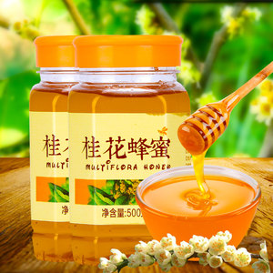 【农家天然桂花蜜】蜂场新鲜直达一瓶一斤装清甜可口食品枣花蜜