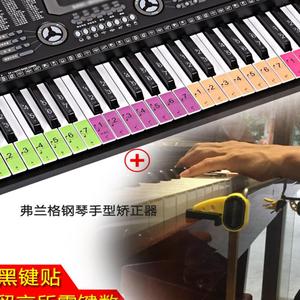 电子琴36键键盘贴88键61键54键 琴键贴纸通用电子琴键盘保护配件