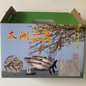 苏州东山特产太湖三白礼盒白虾银鱼白鱼干货水产
