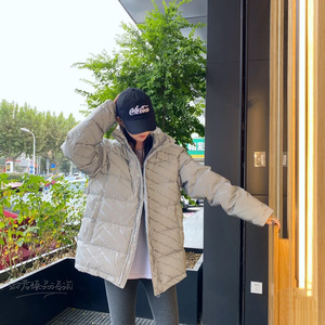 balenciaga/巴黎世家21秋冬新款满logo字母3m反光羽绒服外套女