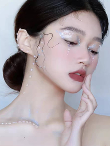 眼妆亮钻泪钻化妆贴脸饰品舞台妆亮片贴钻脸部珍珠新娘妆容点缀