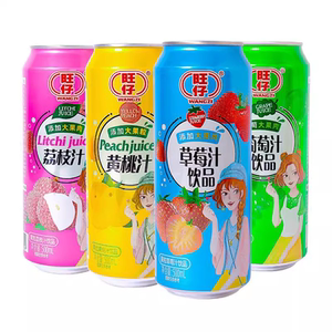 整箱旺仔果汁饮料大罐500ml大果肉草莓葡萄荔枝黄桃夏季冰爽饮品