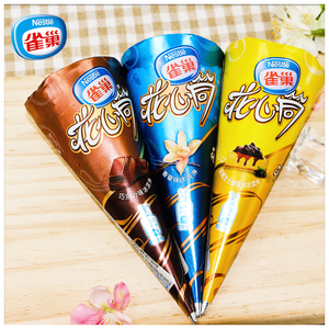 雀巢花心筒香草味/巧克力味/蓝莓芝士蛋糕味冰淇淋 甜筒 5支