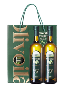 欧丽薇兰橄榄油750ML*2礼盒纯正橄榄油凉拌烹饪福利送礼食用油